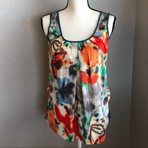 Anthropologie Fei Floral Watercolor Top